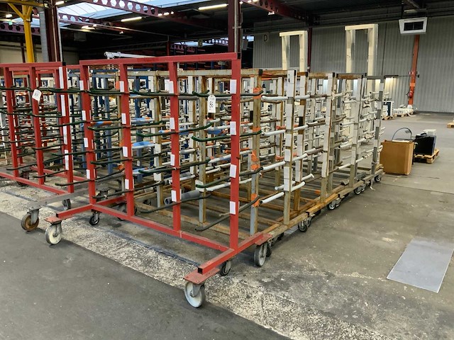 Dubbelzijdige draagarm materiaal transportwagen (10x) - afbeelding 1 van  1