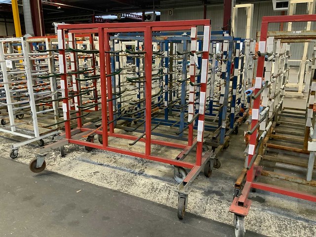 Dubbelzijdige draagarm materiaal transportwagen (10x) - afbeelding 1 van  1