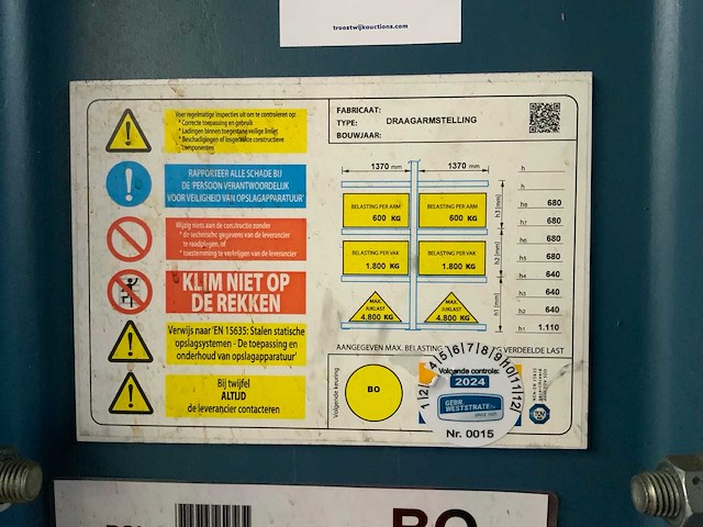Dubbelzijdige draagarmstelling (2x) - afbeelding 2 van  3
