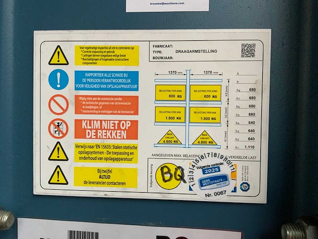 Dubbelzijdige draagarmstelling (2x) - afbeelding 2 van  3