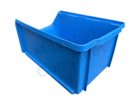 Dubbelzijdige legbordstelling incl 340 magazijnbakken. - afbeelding 4 van  4