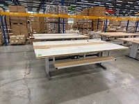 Dubbelzijdige orderpick werkbank (verstelbaar) (2x)