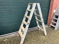 Dubbelzijdige trapladder - 6 treden - ladder en trap - afbeelding 2 van  7