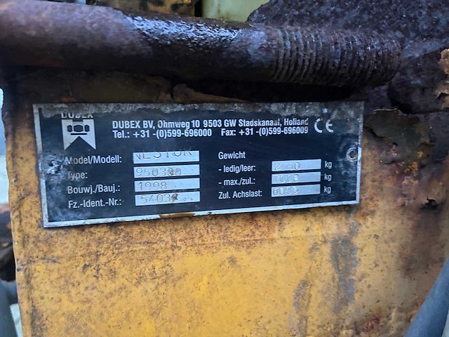 Dubex - 1998 - nestor - veldspuit - afbeelding 14 van  15