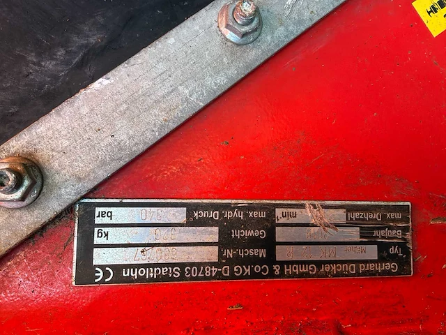 Dücker mk12r klepelmaaier met dücker una450dx maaiarm - afbeelding 3 van  21