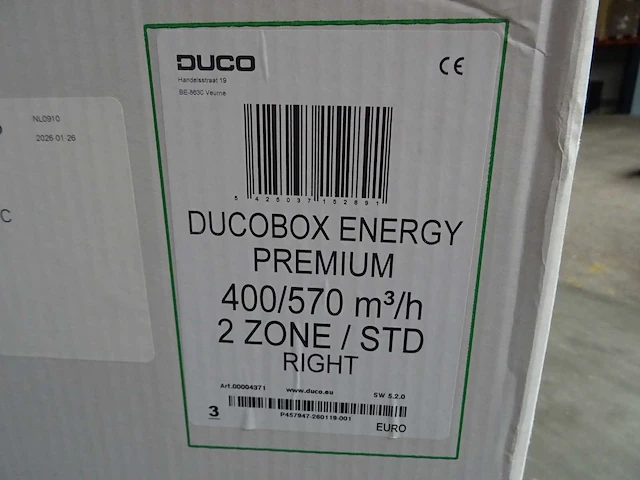 Duco - ducobox energy premium 400-2zs-r - warmteterugwinunit - afbeelding 6 van  7