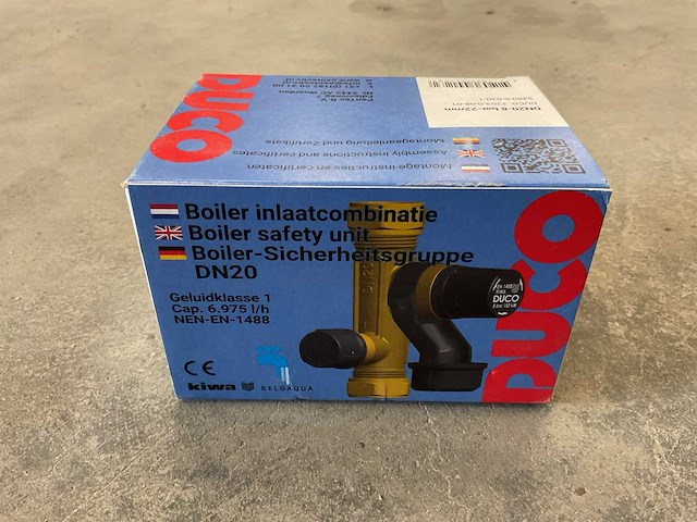 Duco dn20-8 bar-22mm boiler inlaatcombinatie (2x) - afbeelding 1 van  2