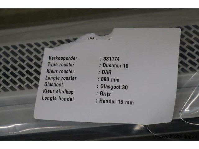 Duco ventilatierooster voor glas duraton 10 - afbeelding 3 van  5