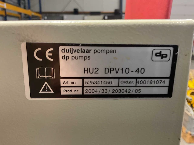 Duijvelaar pompen hu2 dpv 10-40 hydrofoor - afbeelding 2 van  12