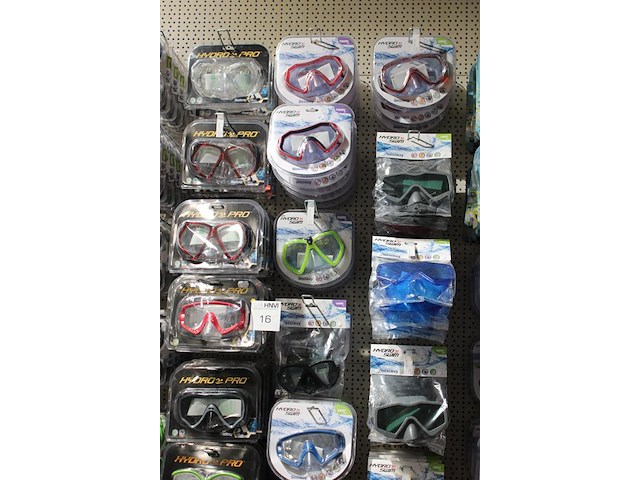 Duikbrillen bestway hydro swim en hydro pro, ruim 80 stuks in diverse maten en uitvoeringen. - afbeelding 2 van  4