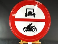 Duits emaille verkeersbord uit de jaren 40 of 50