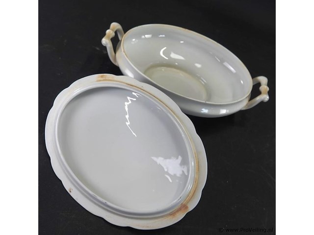 Duits porseleinen terrinne - afbeelding 4 van  5