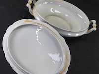 Duits porseleinen terrinne - afbeelding 4 van  5