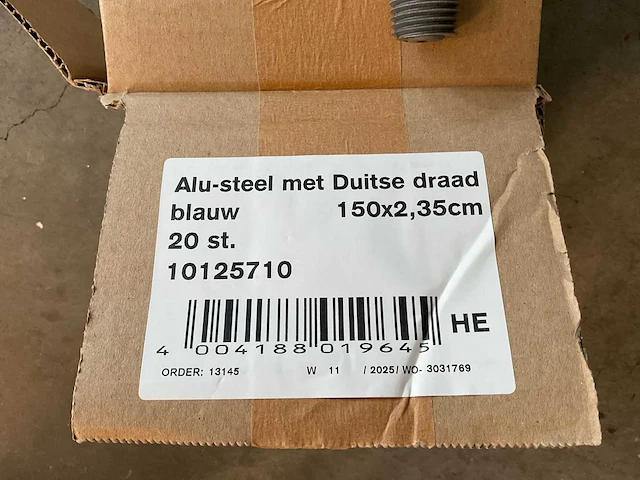 Duitse draad 150x2.35cm aluminium steel (12x) - afbeelding 2 van  2