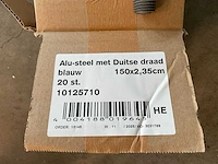 Duitse draad 150x2.35cm aluminium steel (12x) - afbeelding 2 van  2
