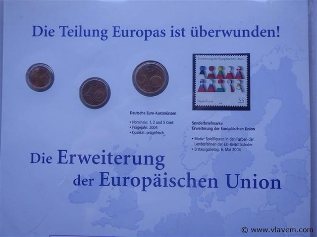Duitse eurocenten - europese unie - afbeelding 2 van  4