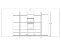 Duitse keuken - antraciet lak mat - keukenopstelling - afbeelding 14 van  34