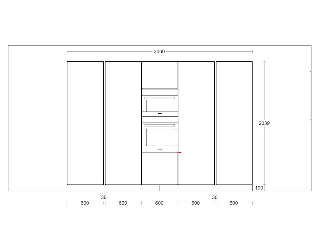 Duitse keuken - antraciet lak mat - keukenopstelling - afbeelding 15 van  34