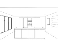 Duitse keuken - antraciet lak mat - keukenopstelling - afbeelding 3 van  34