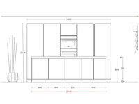 Duitse keuken - antraciet lak mat - keukenopstelling - afbeelding 8 van  34