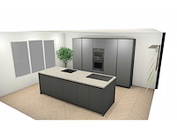 Duitse keuken - antraciet lak mat - keukenopstelling - afbeelding 27 van  34