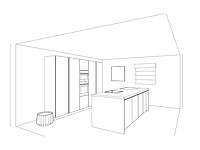 Duitse keuken antraciet lak mat eilandkeuken - afbeelding 4 van  38