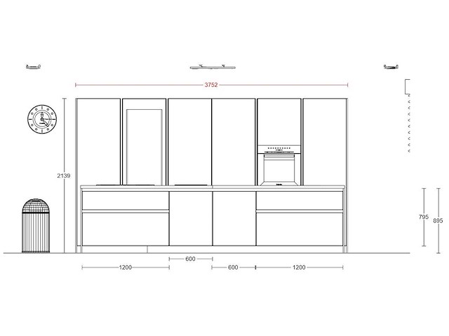 Duitse keuken kasjmier mat lak eiland keuken - afbeelding 17 van  39