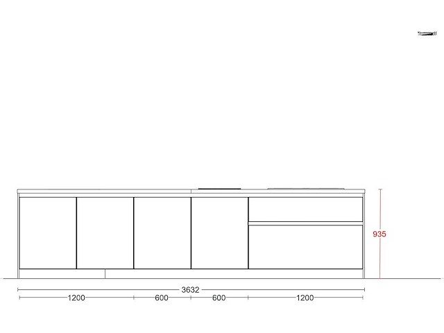 Duitse keuken kasjmier mat lak eiland keuken - afbeelding 16 van  39