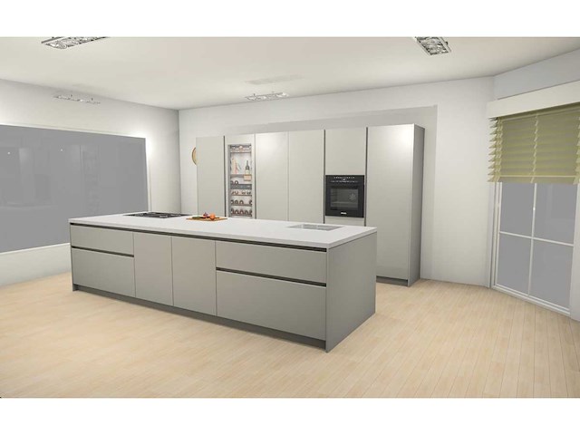 Duitse keuken kasjmier mat lak eiland keuken - afbeelding 34 van  39