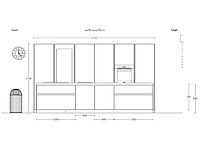 Duitse keuken kasjmier mat lak eiland keuken - afbeelding 17 van  39