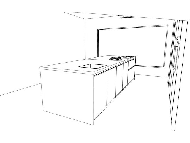 Duitse keuken kasjmier mat lak eiland keuken - afbeelding 13 van  39