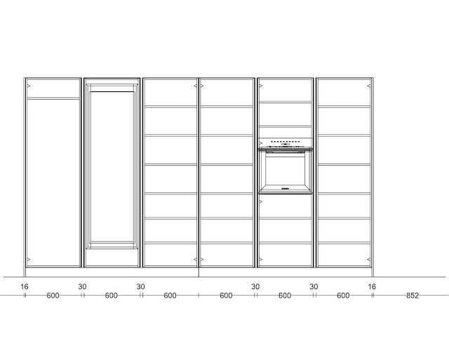 Duitse keuken kasjmier mat lak eiland keuken - afbeelding 9 van  32