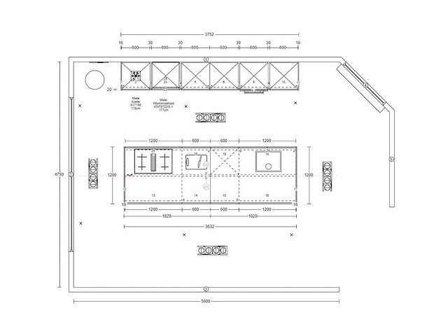 Duitse keuken kasjmier mat lak eiland keuken - afbeelding 2 van  39