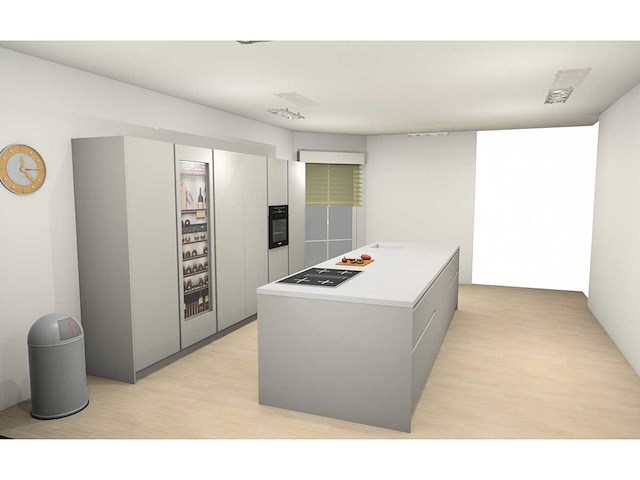 Duitse keuken kasjmier mat lak eiland keuken - afbeelding 34 van  37