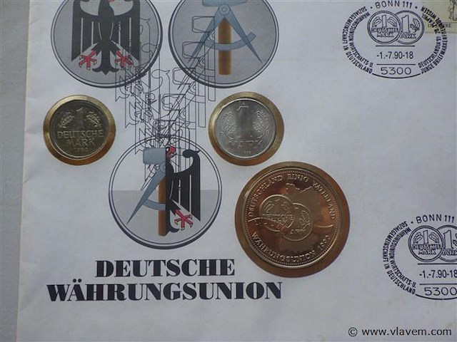 Duitse marken met envelop/postzegel - afbeelding 2 van  3