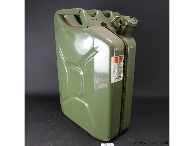 Duitse metalen jerrycan - afbeelding 1 van  5