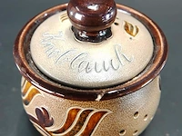 Duitse vintage keramische dekselpot - afbeelding 3 van  5