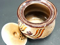 Duitse vintage keramische dekselpot - afbeelding 4 van  5