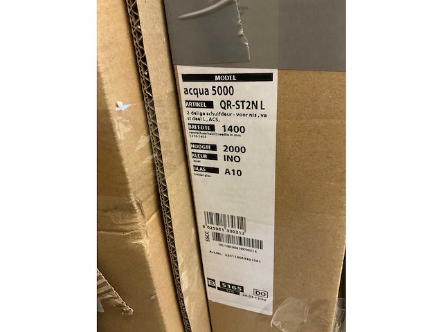 Duka aqua 5000 schuifdeur voor nis 2 delig 140x200 cm - afbeelding 3 van  3