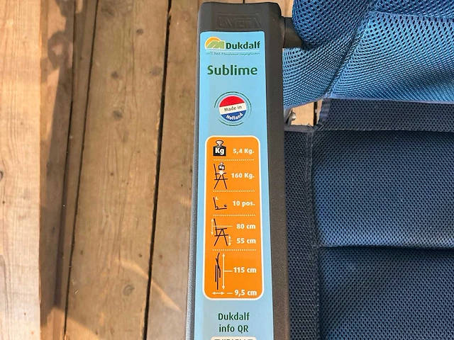 Dukdalf sublime kampeerstoel (5x) - afbeelding 6 van  7