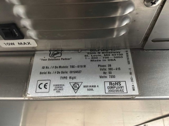 Duke tsc-6/18 m bak- en rijstoven - afbeelding 6 van  6