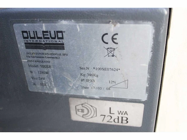 Dulevo - 2008 - 100se - 120 uur - veegmachine - afbeelding 5 van  13