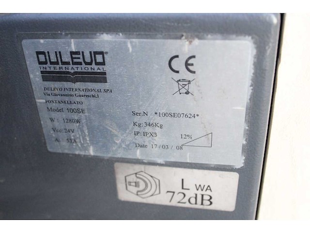 Dulevo - 2008 - 100se - 120 uur - veegmachine - afbeelding 5 van  13