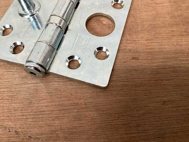 Dulimex kogellagerscharnier 76x76 mm, met dievenklauw (83x) - afbeelding 2 van  3