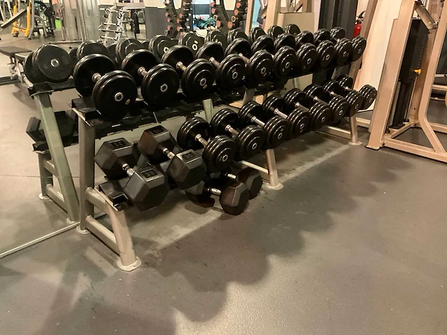 Dumbbellset met rek - afbeelding 1 van  8