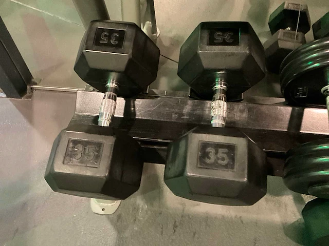 Dumbbellset met rek - afbeelding 3 van  8