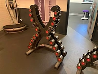 Dumbbellset met rek