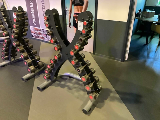 Dumbbellset met rek - afbeelding 1 van  6