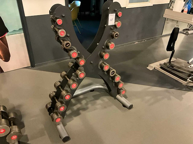 Dumbbellset met rek - afbeelding 3 van  6