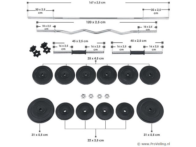Dumbellset 3 in 1 - afbeelding 2 van  10